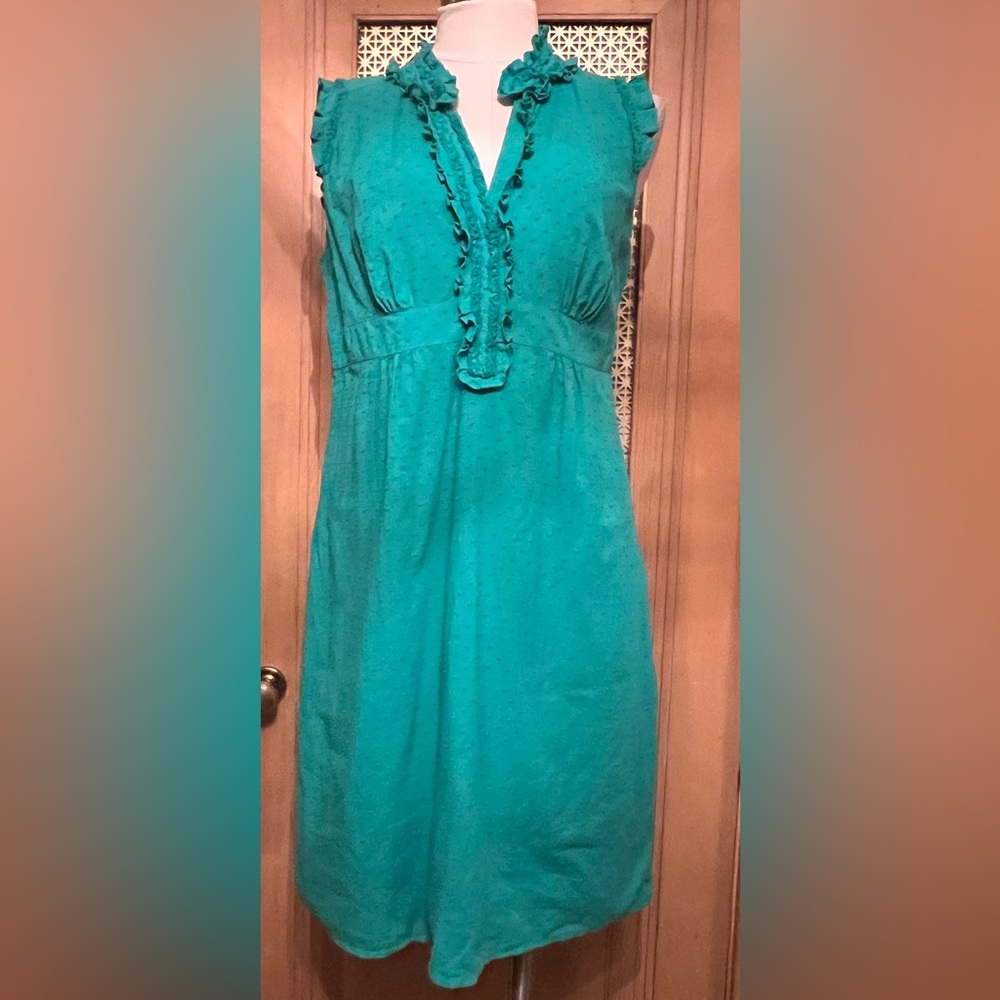 Ann Taylor LOFT teal dress 12
